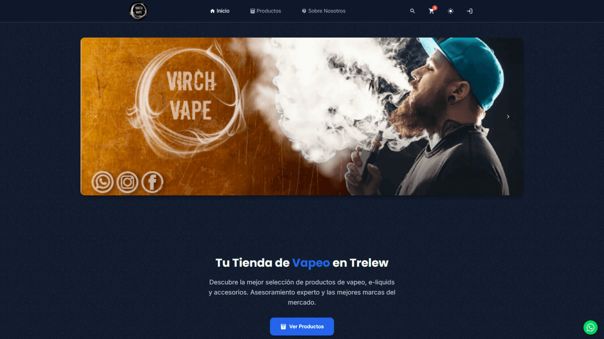 Snapshot of VirchVape - E-commerce